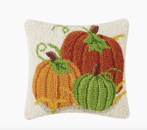 Fall Wool  Hook Accent Pillows