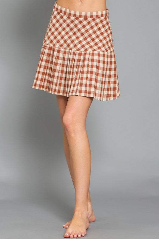 Ginger High Waist Pleated Skirt