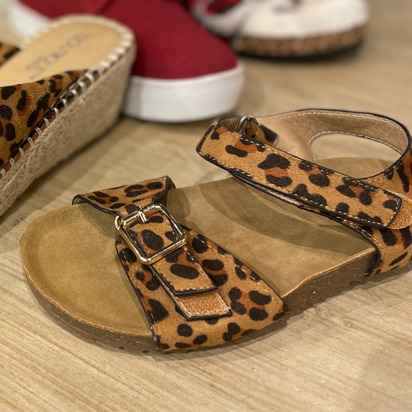 Little Girls Leopard Sandal
